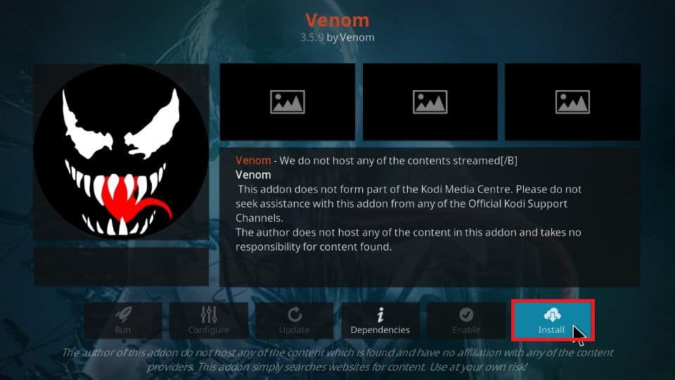 Venom instal the last version for windows